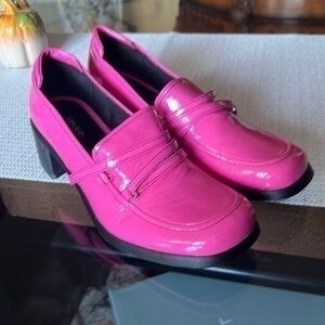 Vintage 90's Square Toe Chunky Heel 👠 size 8